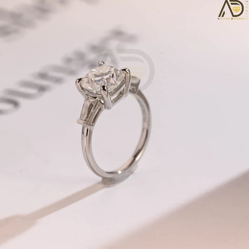 Elegant Three Stone Ring