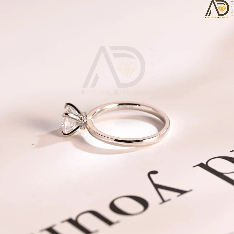Timeless Cushion Moissanite Rings