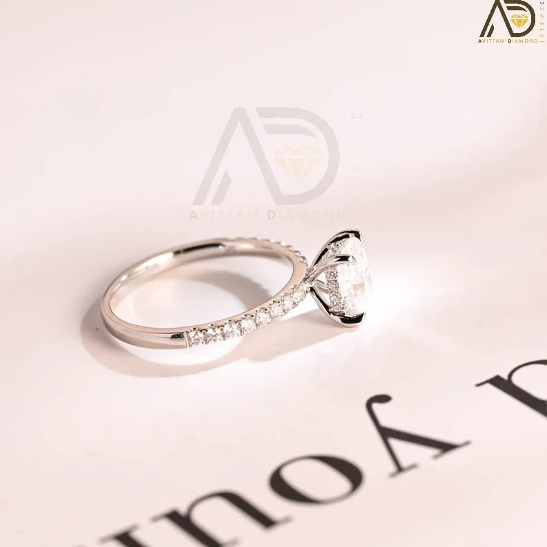 Timeless Cushion Moissanite Rings
