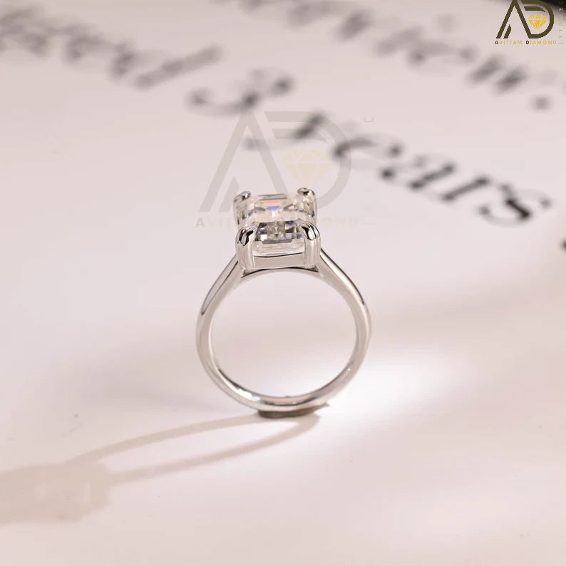 Emerald Cut Moissanite Jewelry