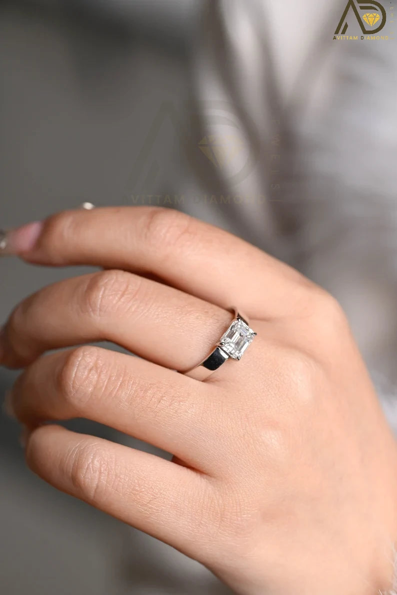 Moissanite Engagement Ring