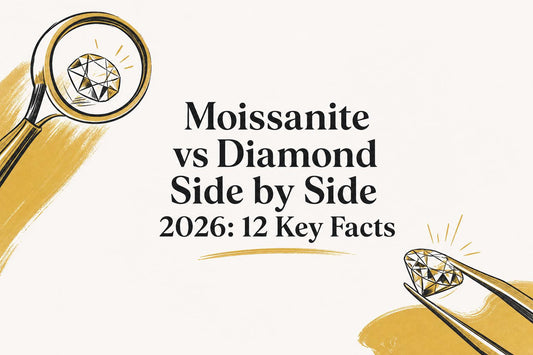 Moissanite vs Diamond Side by Side 2026: 12 Key Facts