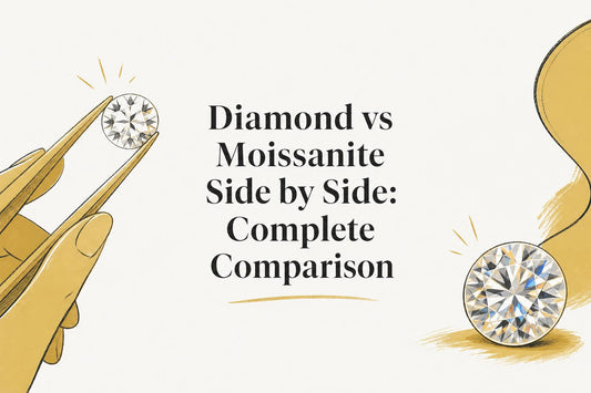 Diamond vs Moissanite Side by Side: Complete 2026 Comparison