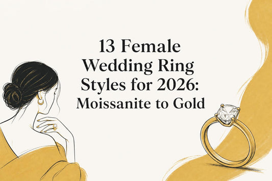 13 Female Wedding Ring Styles for 2026: Moissanite to Gold