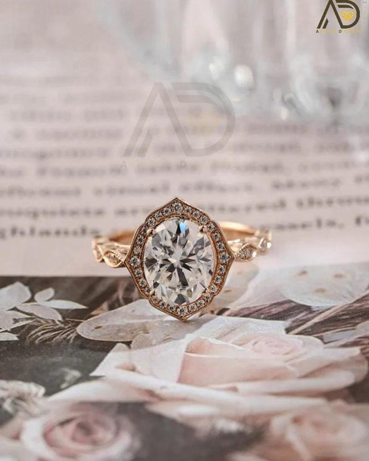 oval moissanite engagement rings