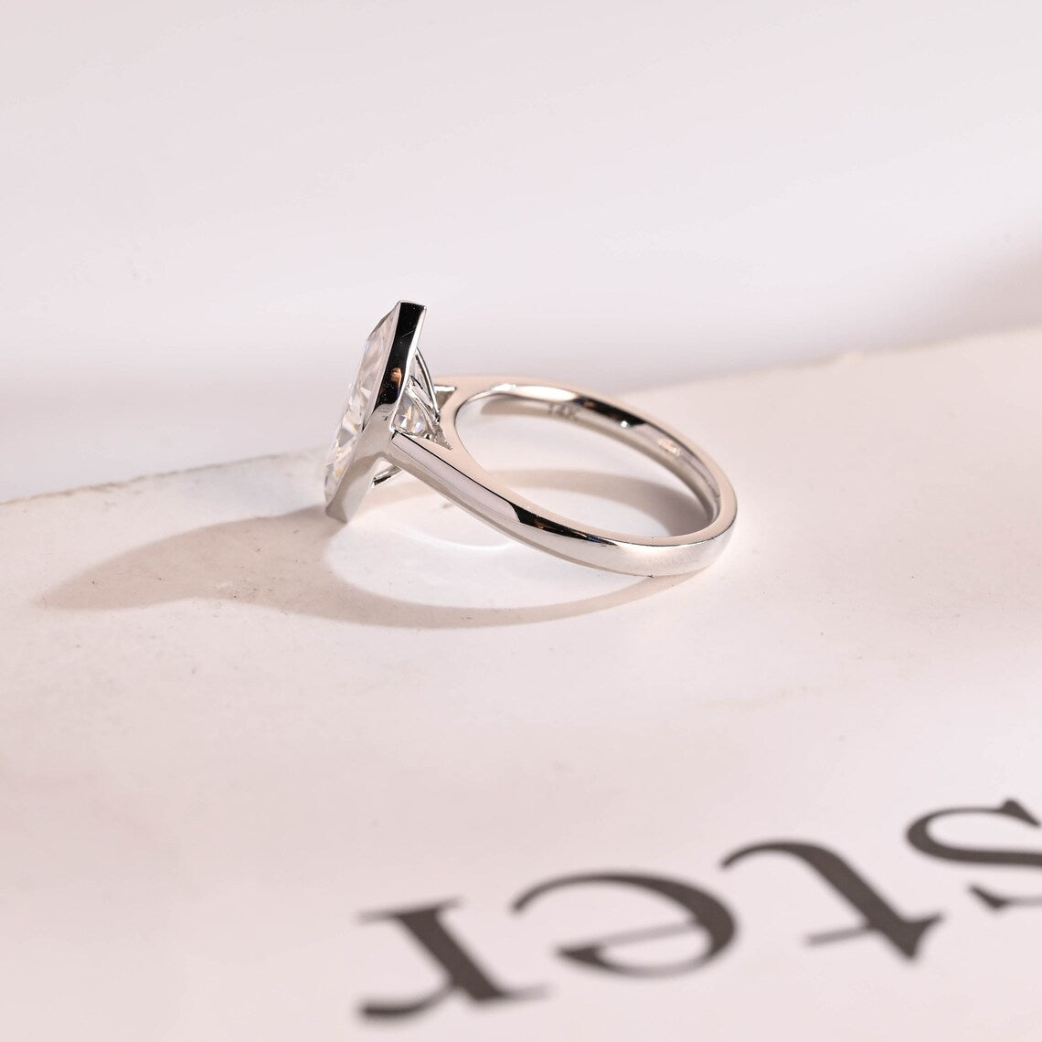 Bridal moissanite ring