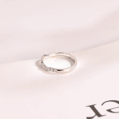 Bridal moissanite band