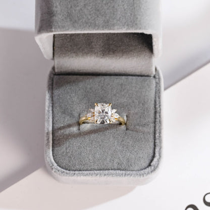 Cushion Cut Moissanite Ring 