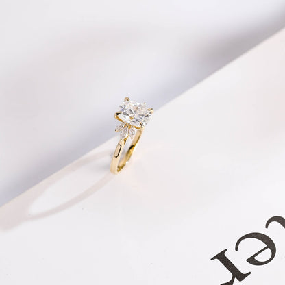 Moissanite Gold Solitaire