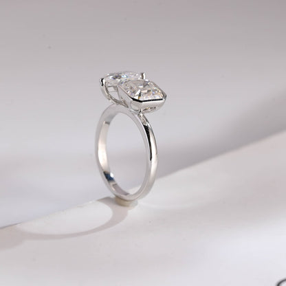 White gold engagement ring