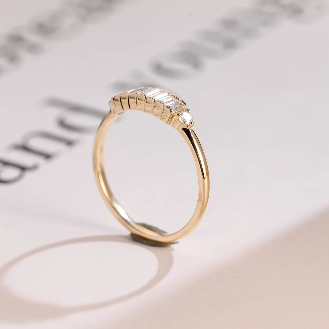Half eternity wedding band