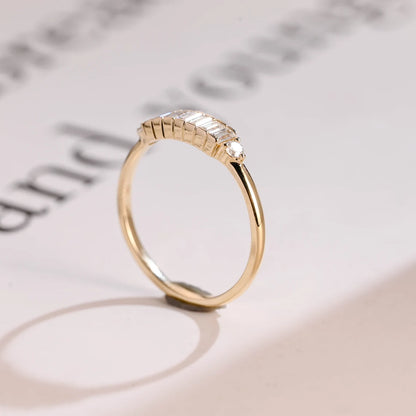 Half eternity wedding band