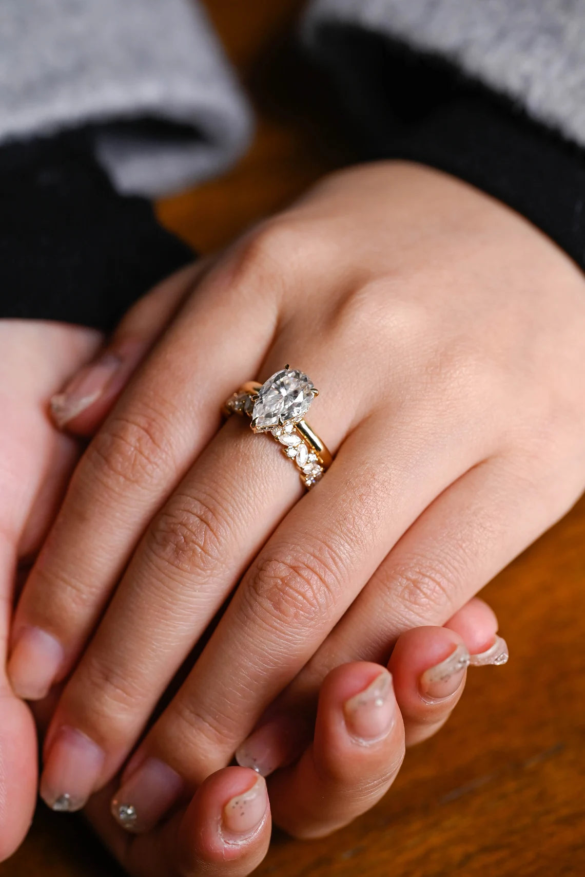 Handcrafted engagement ring