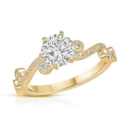 Yellow gold ring