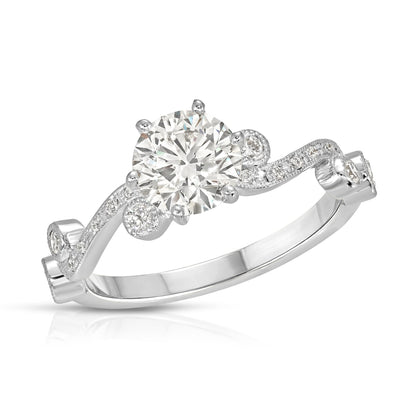 White gold ring