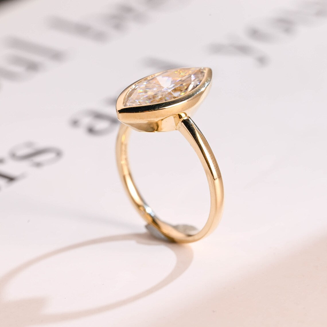 Modern engagement ring