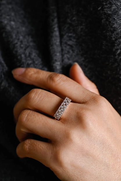 Baguette& Round Diamond Ring