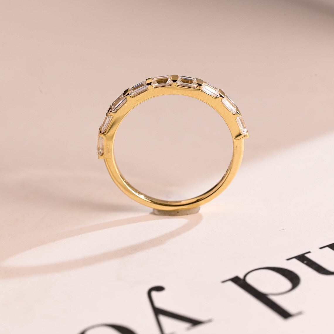 Bar set wedding band