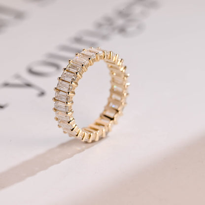 Yellow gold eternity ring