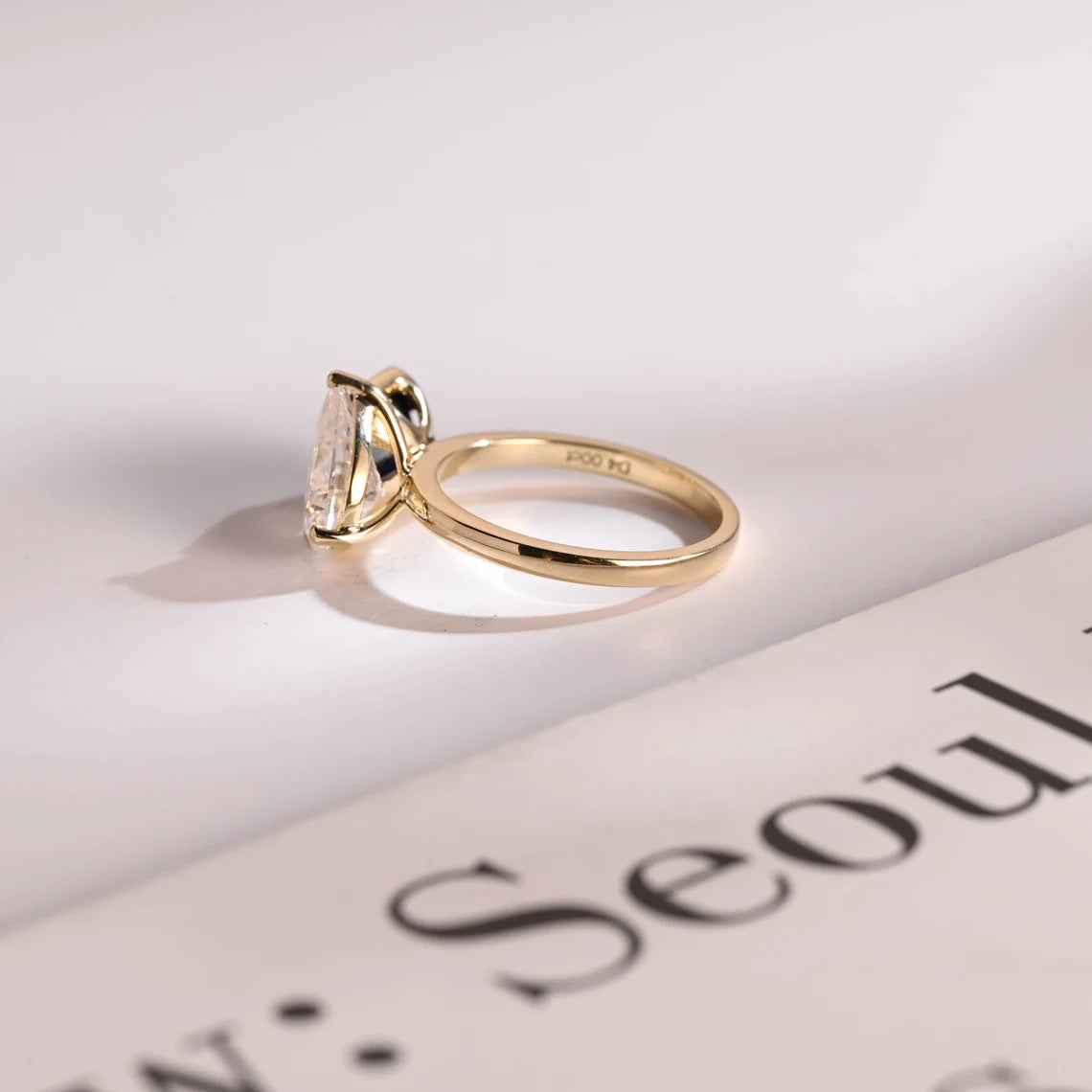 Minimalist diamond ring