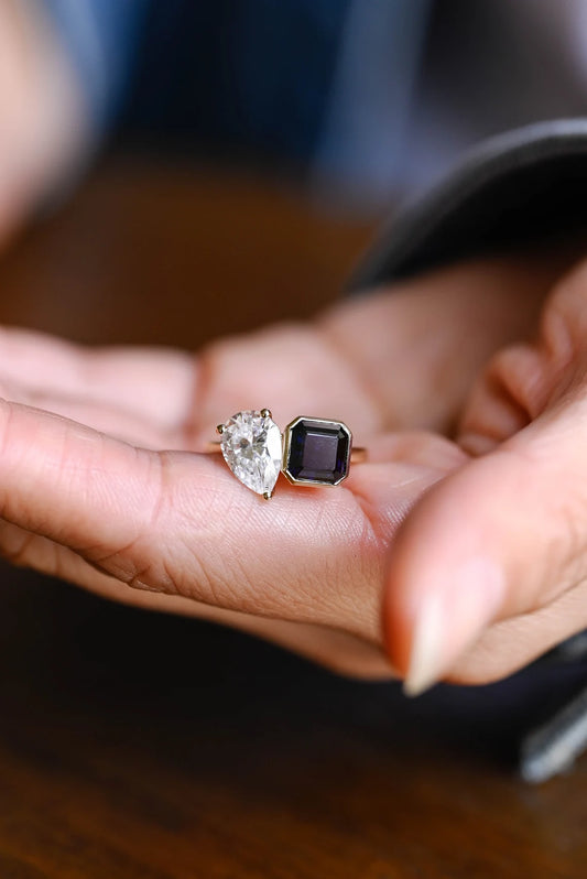 Two stone promise ring 