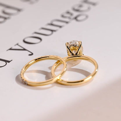 Luxury moissanite ring