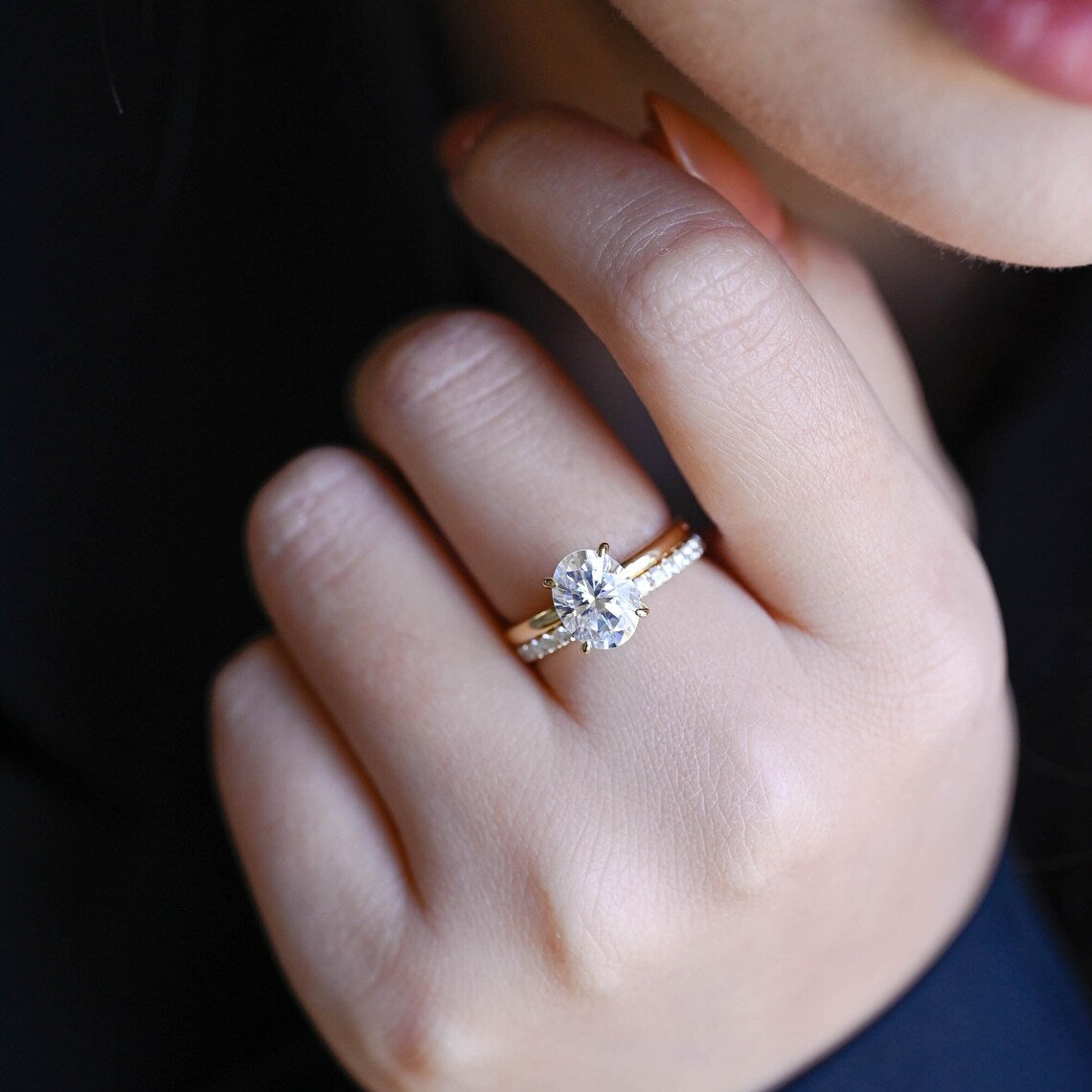 Classic bridal ring set
