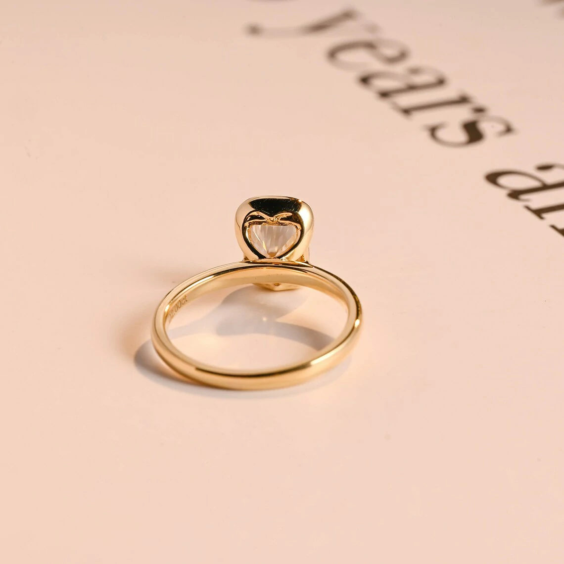 Sleek Moissanite Spark | Gold Engagement Style | Modern Gift

