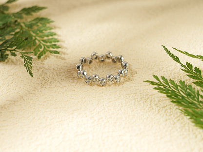 Bezel set diamond band