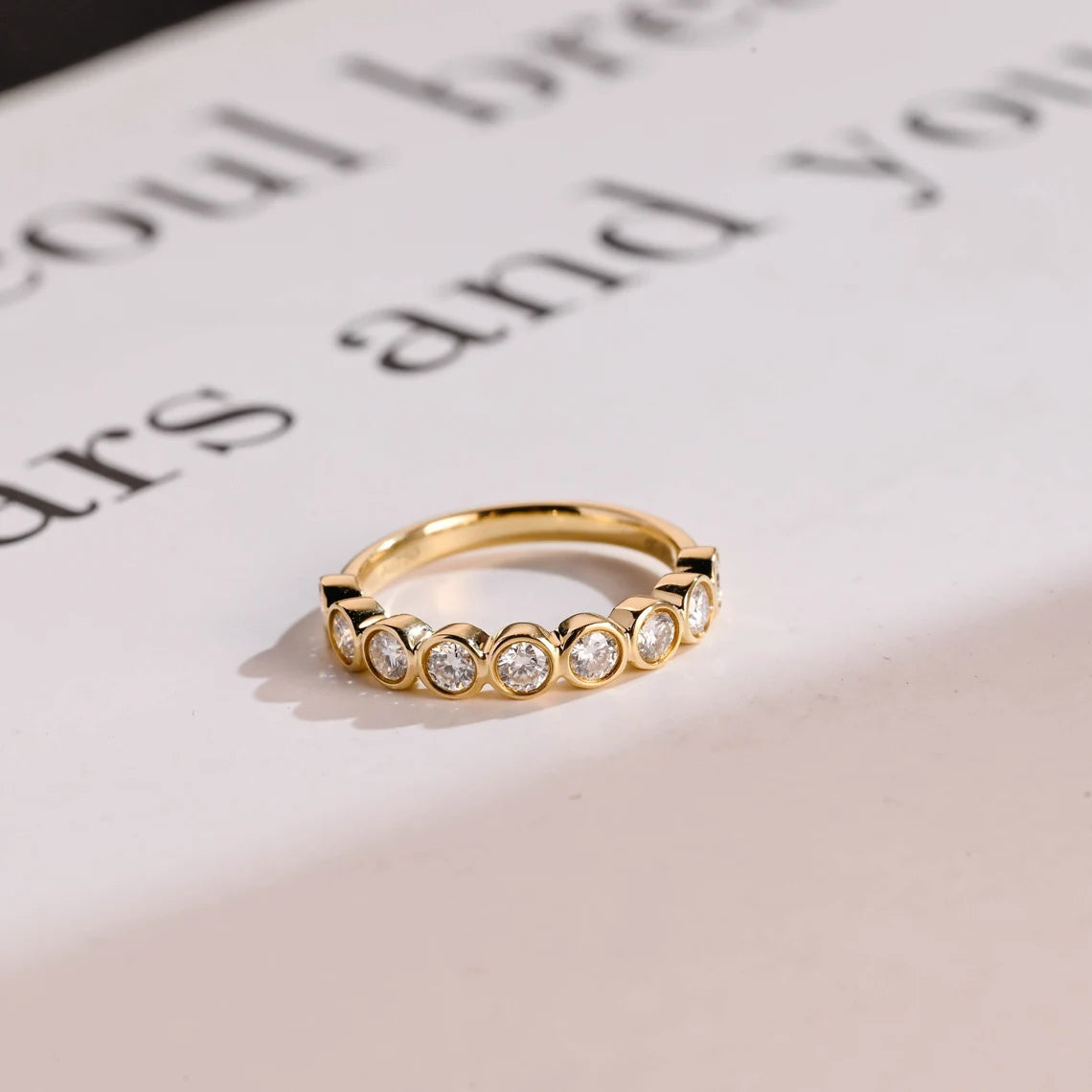 Bezel diamond band