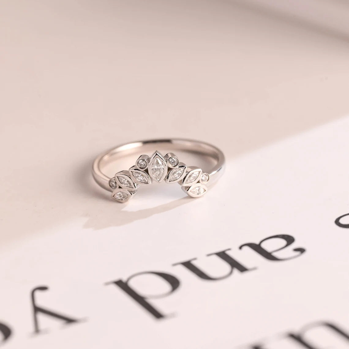 Vintage Floral Wedding Band