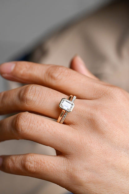 Wedding ring set for women