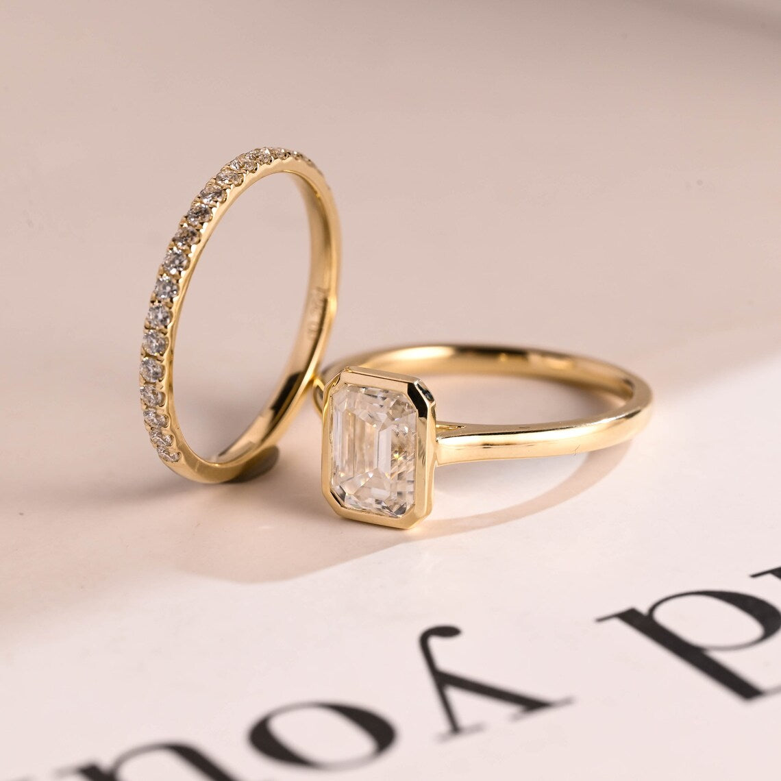 Eternity matching wedding band