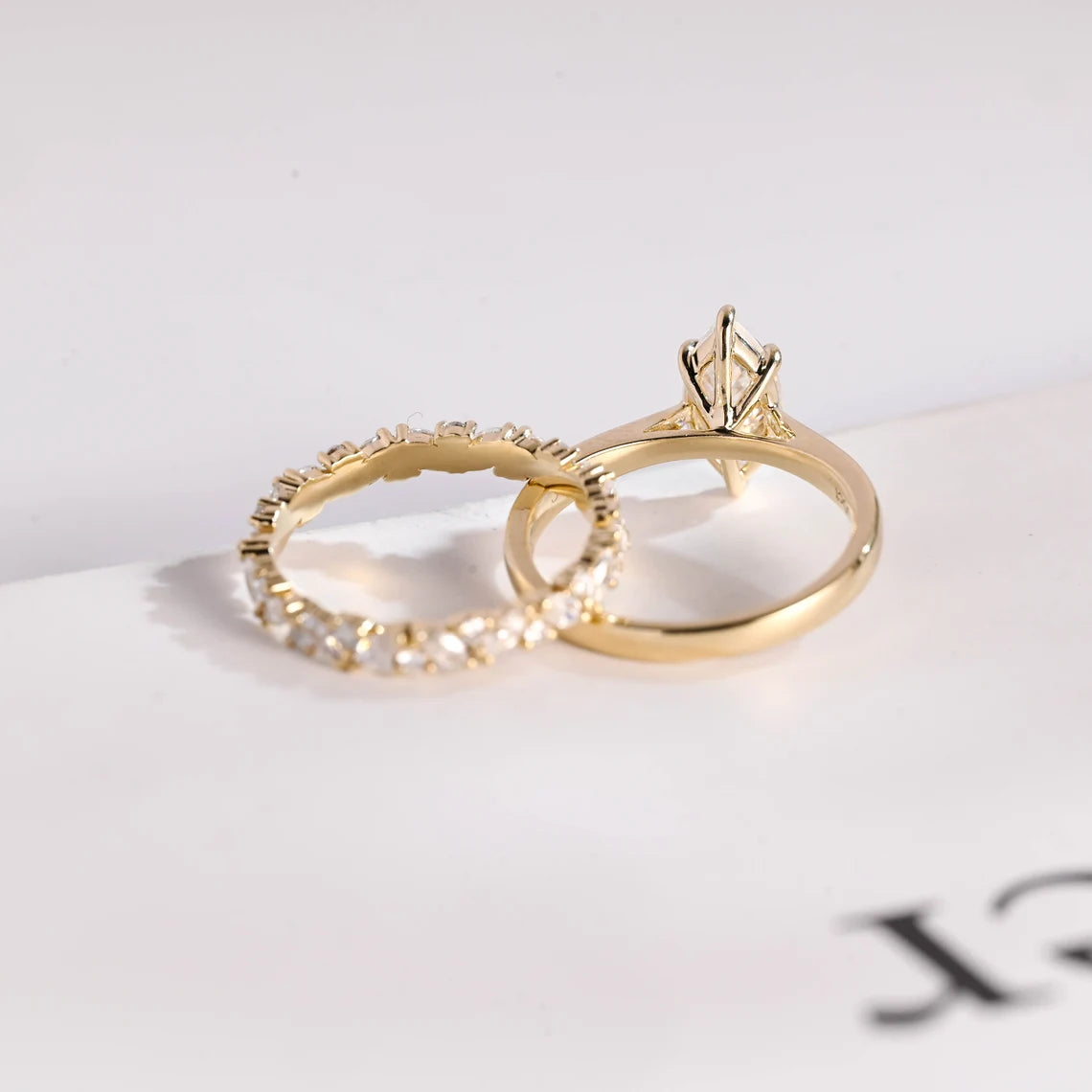 Wedding ring set for her
