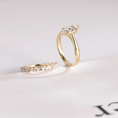 Unique diamond matching band
