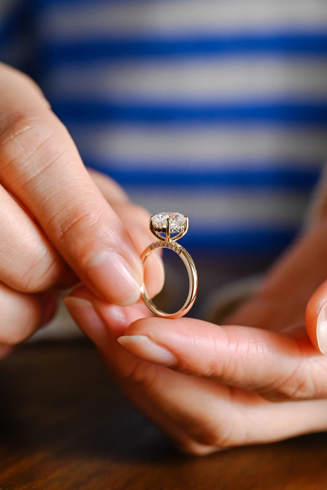 handmade diamond ring,
