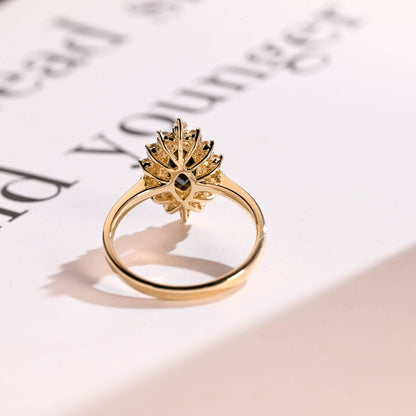 Luxury moissanite ring