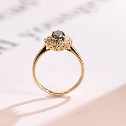 Marquise cut engagement ring