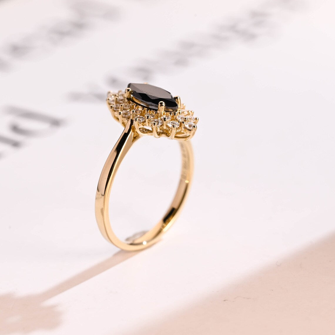 Prong alternative engagement ring