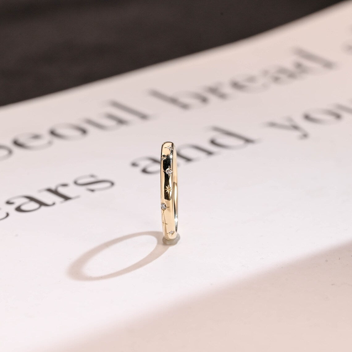Minimalist wedding band