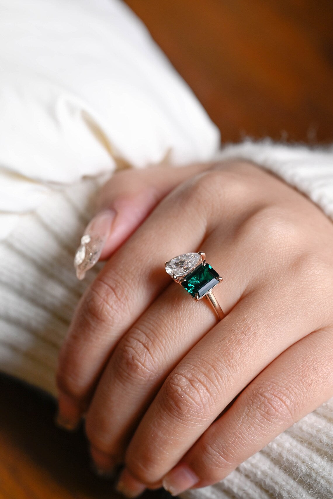 Handcrafted gold ring