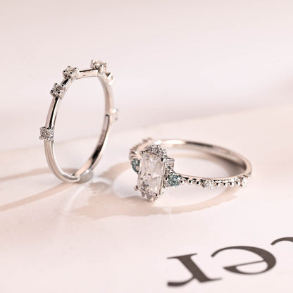 Curved matching wedding band