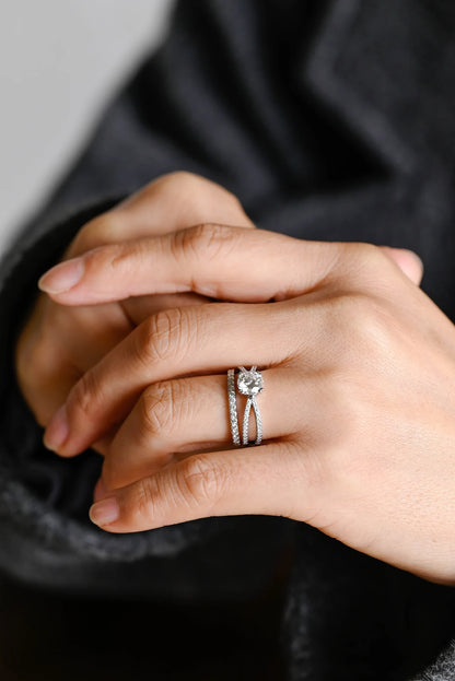 Modern classic engagement ring