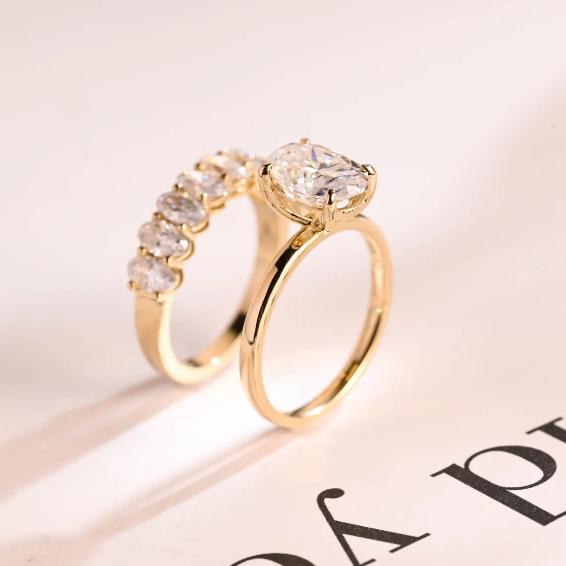 Classic engagement ring set