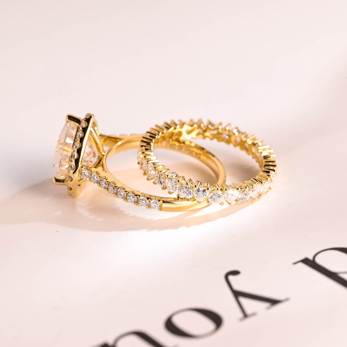 Wedding ring set for her