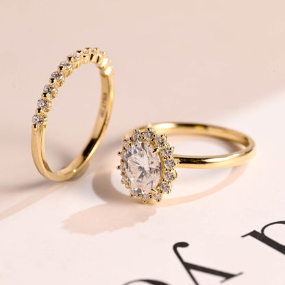 Half eternity pave band