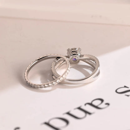 Timeless bridal ring set