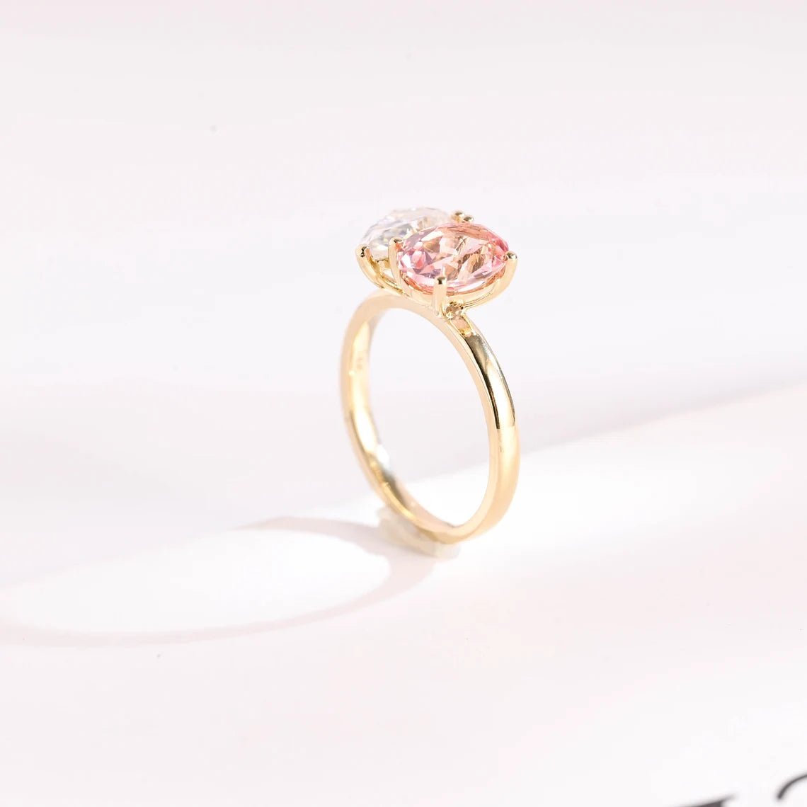 Moissanite engagement ring