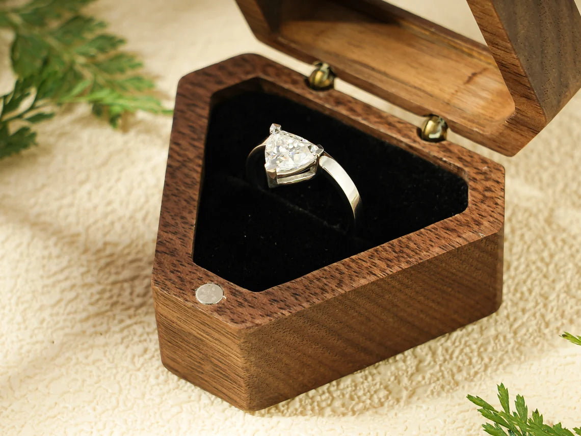 Unique cut diamond ring