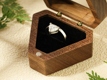 Unique cut diamond ring